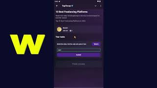 Top 10 Best Freelancing Platforms in 2024  Tapswap Code Today New Task Video Code [upl. by Elkcim]