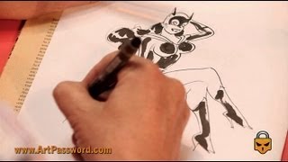 How to draw Catwoman by Bernet [upl. by Coy]