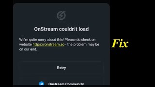 How to fix Onstream couldnt load Onstream APK is not working on android mobile causes [upl. by Ytsur387]