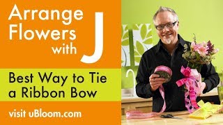 How to Arrange Flowers Tie a Bow [upl. by Torrie]