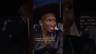 Cynthia Erivo spills on her first meeting with Ariana Grande 🎶✨ cynthiaerivo arianagrande wicked [upl. by Lehcin485]