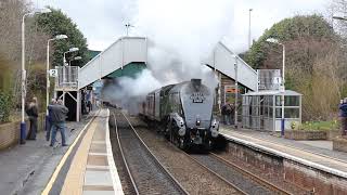 60009 quotUnion of South Africaquot eastbound through Polmont on SRPS railtour 210413 [upl. by Keiko]