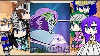 los caballeros del zodiaco reaccion a tn [upl. by Kcirdet214]