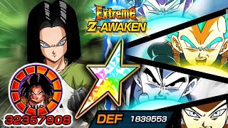 100 EZA INT LR TEAM UNIVERSE 7 LEVEL 10 LINKS SHOWCASE Dragon Ball Z Dokkan Battle [upl. by Geaghan663]