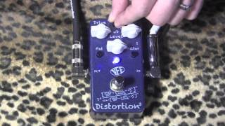 VFE DISTORTION 3 multi tone high gain drive pedal demo with Les Paul [upl. by Sihtam]