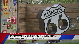 Expanded Discovery Garden opens at Edwardsville Childrens Museum [upl. by Inaluiak]