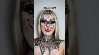 SPIDER WEB MAKEUP TUTORIAL 🕷️ spidermakeup spiderweb halloweenmakeup makeupartist halloween [upl. by Colman]