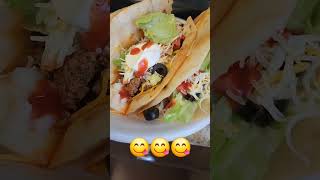 Ground Beef Puffy Tacos 🌮🌮 tacos mexicanfood homecook [upl. by Veal]