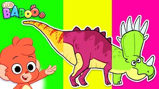 Club Baboo  Wrong Head Dinosaurs  Do you know what head goes on what Dino body  Learn Dinosaurs [upl. by Akimrehs]