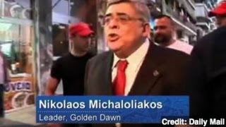 Greek Extremist Leader Warns Traitors to Run [upl. by Gawen121]