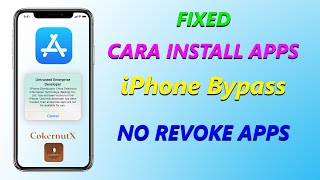 CARA INSTALL APLIKASI IPHONE BYPASS ICLOUD dan JAILBREAK FIX REVOKE APPS [upl. by Chandless]