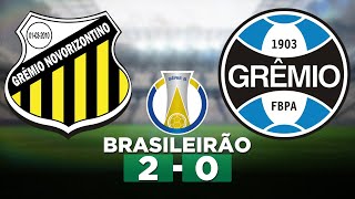 NOVORIZONTINO 2 x 0 GRÊMIO Campeonato Brasileiro Série B 2022 30ª Rodada  Narração [upl. by Quiteria455]