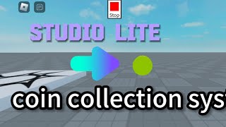 how to make coin collection system Roblox studio lite [upl. by Dyrrej]