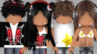 MATCHING roblox outfits  girl and boy w codes amp links  coziivibes ♡ [upl. by Domeniga]