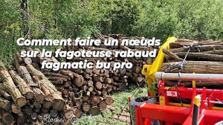 comment faire un nœuds sur la fagoteuse rabaud fagmatic bu pro [upl. by Neehs]