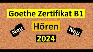 Goethe Zertifikat B1 Hören Modelltest mit Antworten am Ende  Vid  224 [upl. by Kindig]