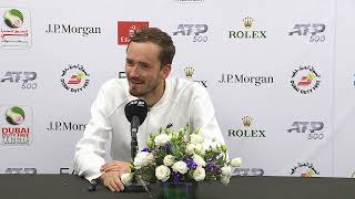 Daniil Medvedev  R2 Press Conference  2024 Dubai Duty Free Tennis Championships [upl. by Kcerred]