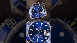 A unique iteration of the modern Rolex Bluesy Submariner ref 116613LB [upl. by Secnirp]