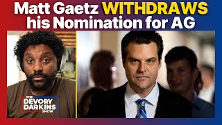 BREAKING Matt Gaetz Withdraws Nomination for Trumps Attorney General [upl. by Nnylirej626]