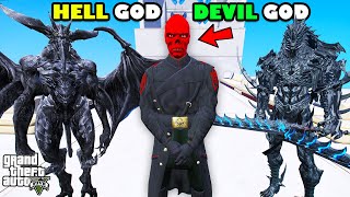 Franklin Trap New DEVIL GOD Brother of HELL GOD In GTA 5  SHINCHAN and CHOP [upl. by Charyl730]