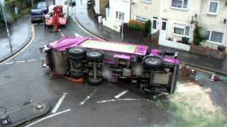 DUSTCART CRASH CROYDON RECOVERY [upl. by Hartnett]