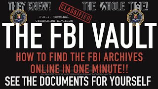 HOW TO FIND THE FBI ARCHIVE FILES IN ONE MINUTE [upl. by Alarick]