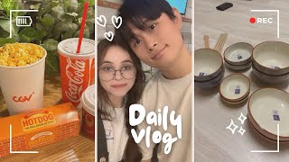 Vlog vida na Coreia 🇰🇷👩‍❤️‍👨 Um encontro no cinema🍿 compras na daiso minha rotina [upl. by Christian]