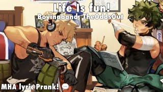 MHA Lyric prank  Denki and izuku prank the class [upl. by Airetal]