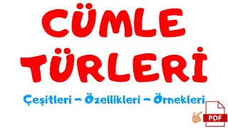 CÜMLE TÜRLERİ Konu Anlatımı [upl. by Enwad]