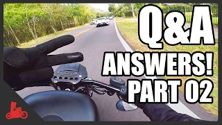 QampA ANSWERS Part 2  Harley Iron 883 Sportster [upl. by Birdt863]