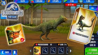 Proceratosaurus Unlocked New Strongest  jurassic world  the game  Ep20 [upl. by Eenaffit]