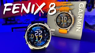 UNBOXING Y PRIMERAS IMPRESIONES GARMIN FENIX 8 [upl. by Yatnuahc]