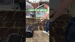 A game changing tool after seeding your lawn for success  compost spreader [upl. by Lurlene]