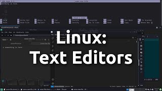 Linux text editors [upl. by Tlihcox]