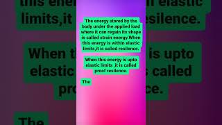 Strain energyResilienceshortsvideoeducation shortsfeedphysicstechmaterialsciencetechnology [upl. by Belia]