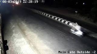 CCTV camera capture car accident Danish bhai [upl. by Aiselad]