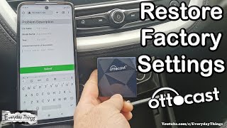 How to factory reset OTTOCAST Wireless Carplay Adapter [upl. by Lenehc]