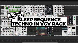 Bleep Sequence Techno in VCV Rack [upl. by Jankell177]