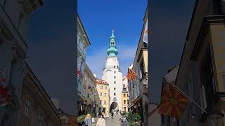 Michaels Gate  Michalská brána  Bratislava  Old Town [upl. by Ahswat345]