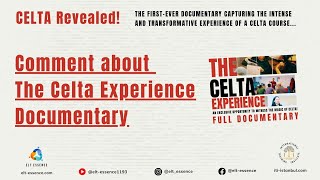 Comment about The Celta Experience Documentary [upl. by Ruperto]