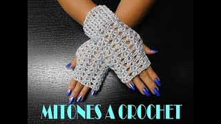 MITONES PARA FIESTA TEJIDOS A CROCHET [upl. by Leuqer]