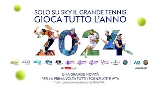 🎾 Tennis tutti i tornei ATP e WTA in diretta su Sky Sport e NOW fino al 2028 [upl. by Quiteria]