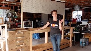 Build a Simple 2x4 Workbench [upl. by Carrnan]