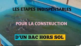 La construction dun bac hors sol en pisciculture Partie 2 [upl. by Annoek]