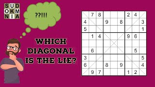 Liar Diagonal Sudoku  Solving tips to solve it like a pro [upl. by Dnomsad]