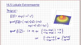 Analysis Diffbarkeit im Rn Beispiel lokale Extrema 1658 [upl. by Breana]