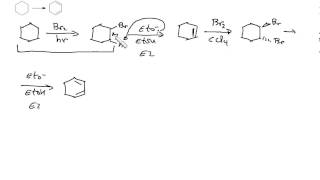 Problema de Alquenos Transformar ciclohexano en 13ciclohexadieno [upl. by Wisnicki]