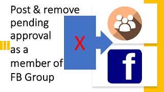 As member of FB group  post edit deleteremove pending post for approval of facebook group admins [upl. by Grove902]