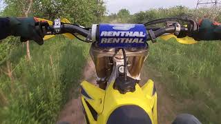 2007 Suzuki Rmz450 Trail Riding [upl. by Nitsyrc308]