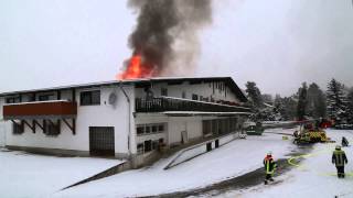 Großbrand in Wohn und Geschäftshaus in Schwandorf [upl. by Yorker]